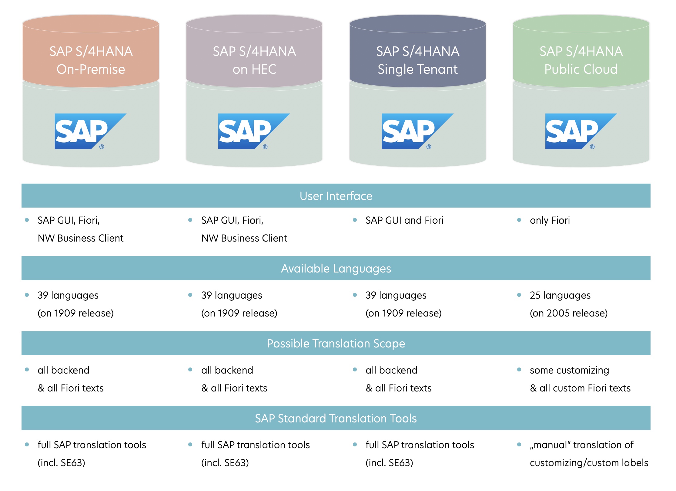 How Do The Sap S Hana Editions Differ When It Comes To Translation