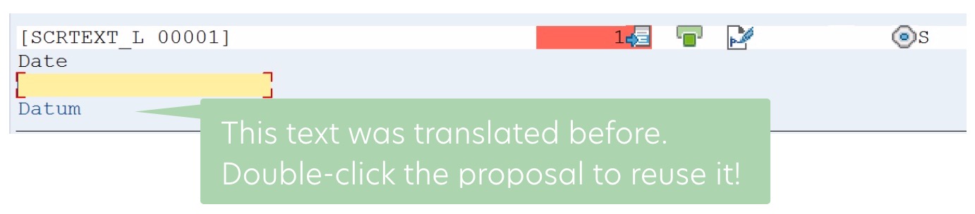 Translators can reuse translations with the help of the Proposal Pool.