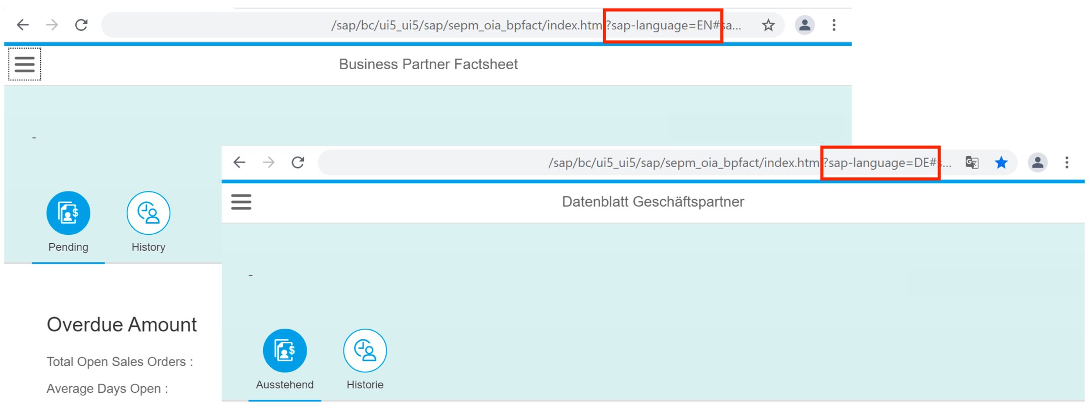 Switching the language of an SAP Fiori app
